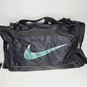 Nike Unisex Adult Black Nylon Double Handle Duffle Bag Size Large